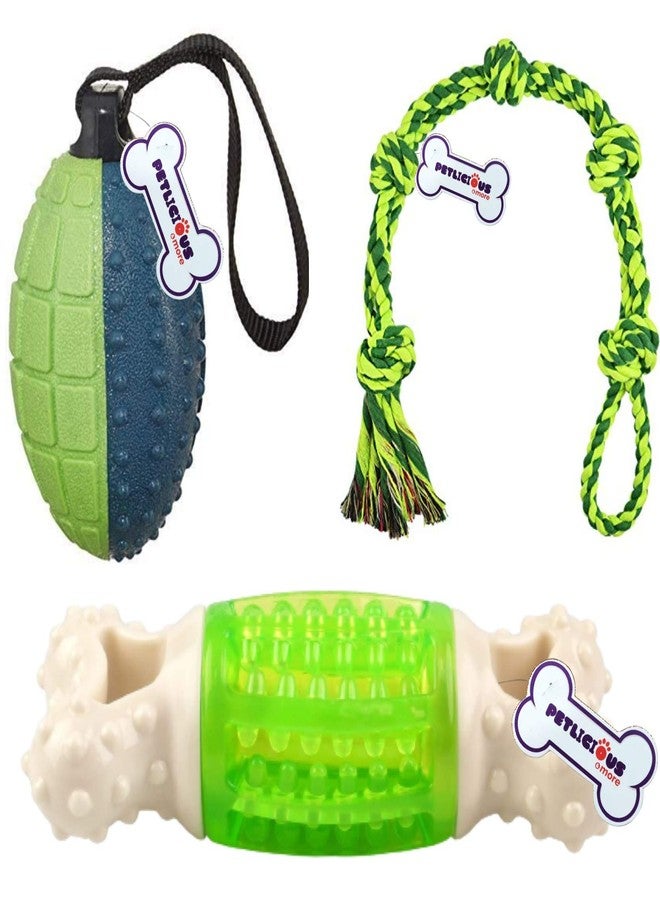 PETLICIOUS & MORE مجموعة ألعاب المضغ للكلاب الصغيرة والجراء من Petlicious & More® Royal Dogs (قد يختلف اللون، عبوة من 3 قطع) - Image 1